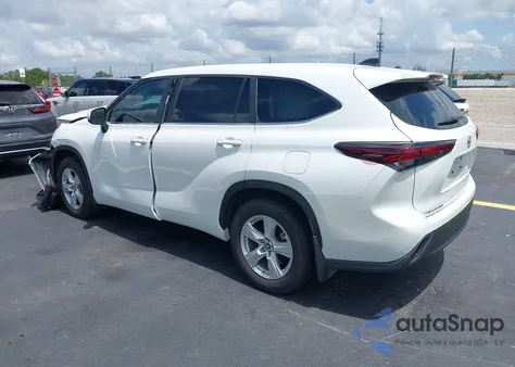 2024 Toyota Highlander Le z USA, uszkodzony, nr VIN 5TDKDRAH9RS549597